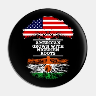 American Grown With Nigerien Roots - Gift for Nigerien From Niger Pin