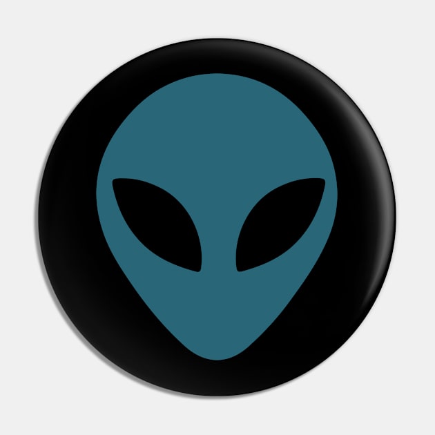 Alien Face Pin by Madelyn_Frere