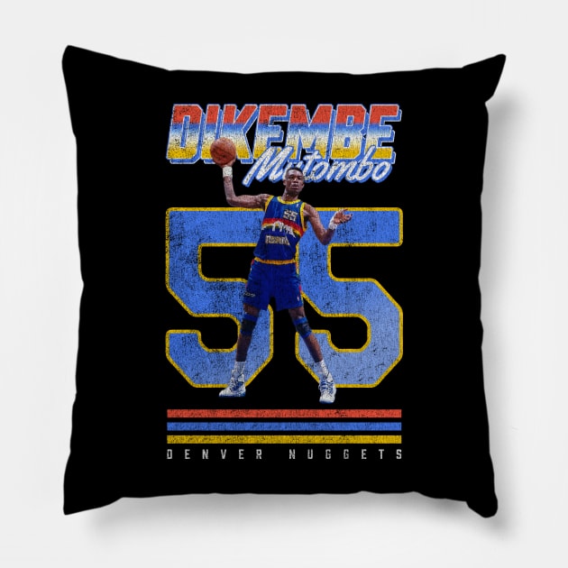 Dikembe Mutombo 02 Pillow by KC Designs