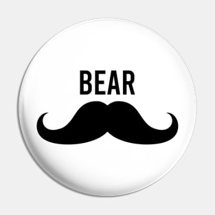 BEAR MUSTACHE_w Pin