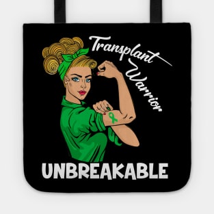 Transplant Warrior Unbreakable Organ Donor Awareness Tote