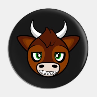 Relaxed Bull Delgado Pin