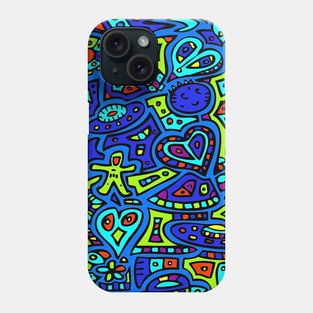 Space Doodle #1 Phone Case by RockettGraph1cs