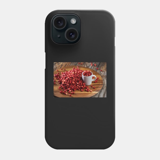 Wild strawberries in closeup Phone Case by naturalis
