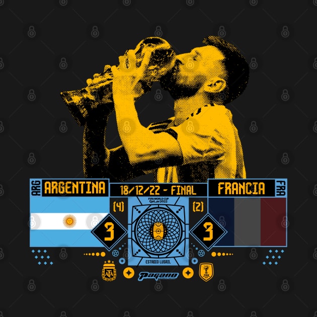 Argentina / Messi - World Champion 2022 Qatar (Gold) by LANX