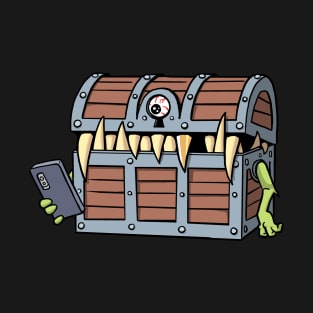 Mimic Chest with Phone, Non-Smoking T-Shirt