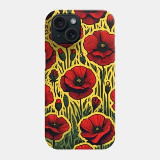 Red Poppy Flower Phone Case