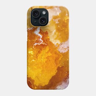 Orange Citrine Marble November Birthstone Phone Case