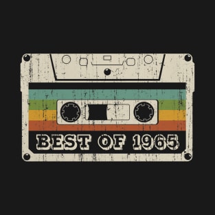 Best of 1965 Vintage Retro Cassette 55th Birthday T-Shirt