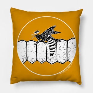 Queen Bee Laying (no background) Pillow