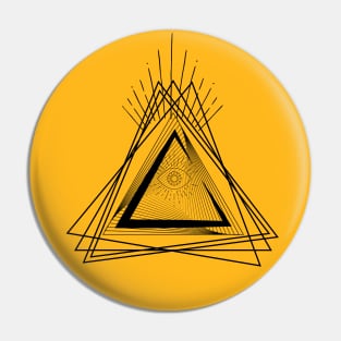 TRIANGLE WITH EYES Pin