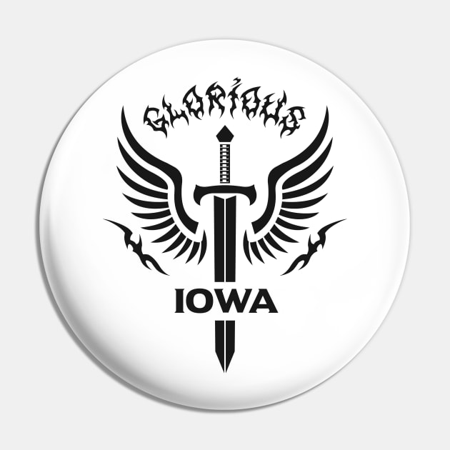 Glorious Iowa Pin by VecTikSam