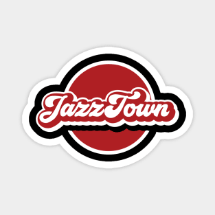 Jazz Town Vintage Style Design Magnet