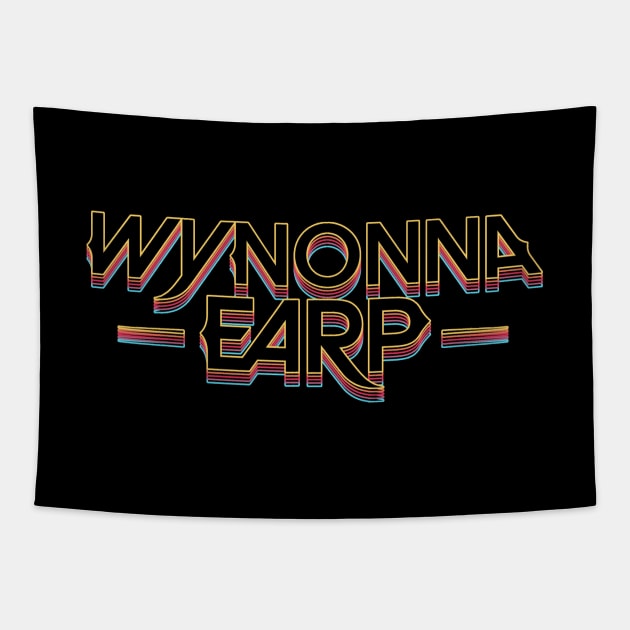 Wynonna Earp Multicolored Logo Tapestry by viking_elf