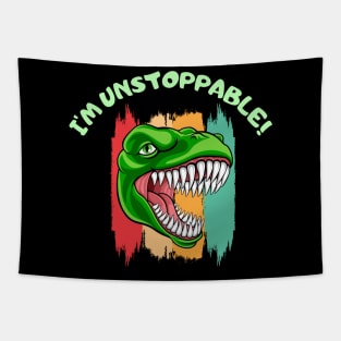 Funny I'm Unstoppable T Rex Classic Tapestry