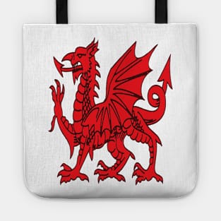 The Red Dragon or Y Ddraig Goch Isolated Tote