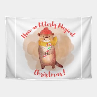 Have An Otterly Magical Christmas Tapestry