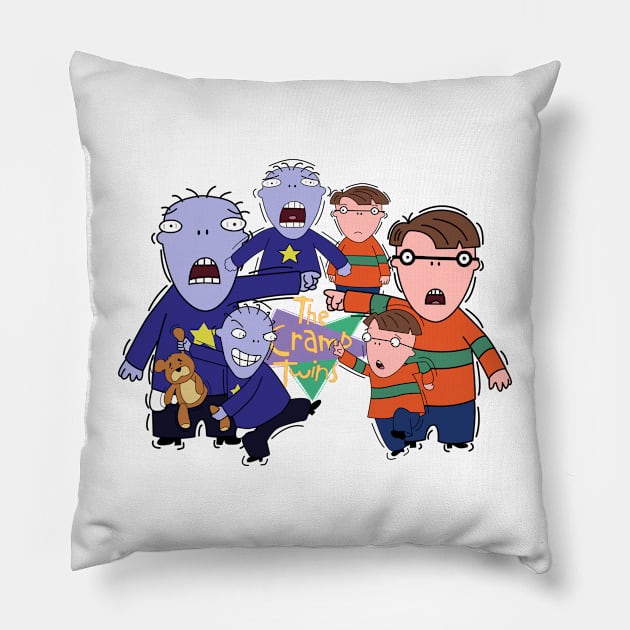 The Cramp Twins Pillow by thebeatgoStupid