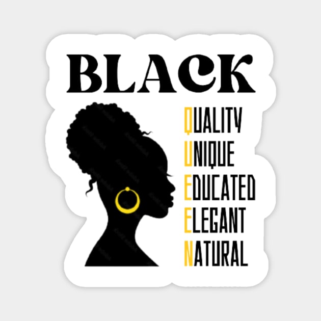 Black Queen, Afro Black Girl Magnet by Switch-Case