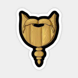 Wooden Beard Magnet