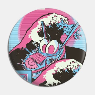 Ramen Vaporwave Pin