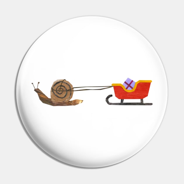 Snail Mail (Christmas sleigh) Pin by Babban Gaelg