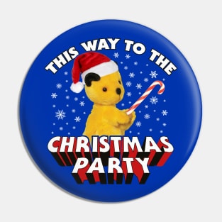 Sooty Christmas This Way To The Christmas Party Pin