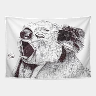 Exhausted Koala Tapestry