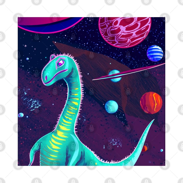 Space dinosaur by zajkart