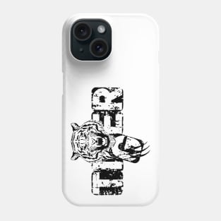 Black Angry Tiger Phone Case