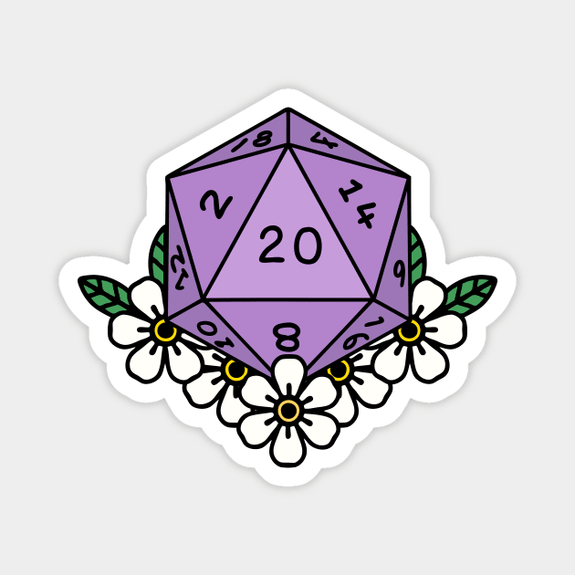 D20 Magnet by OctoberArts