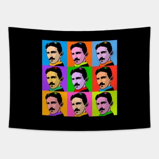 Nikola Tesla Pop Art Tapestry