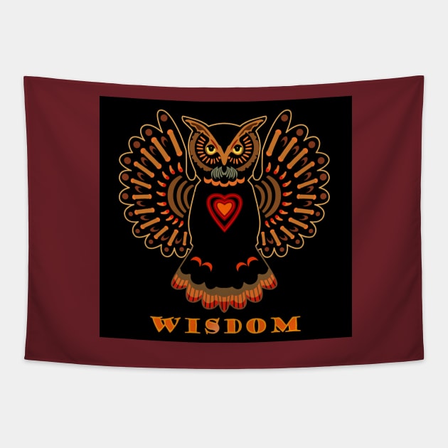 Wise Owl II Tapestry by GRiker