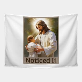 Jesus Meme: Noticed It Tapestry