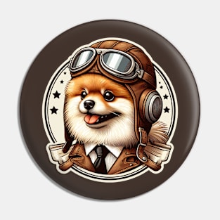 Pomeranian Pilot Pin