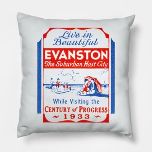 1933 Evanston Illinois Pillow