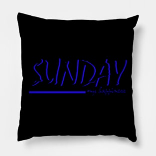 art sunday my happines design Pillow