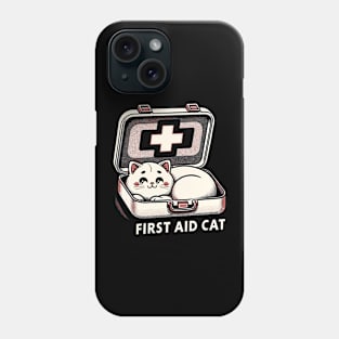 First Aid Cat Pun Nurse Doctor Healthcare Novelty Funny Cat Phone Case