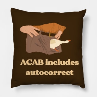 acab includes autocorrect Pillow