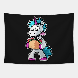 Unicorn Taco Kawaii Neko Anime Mexican food product Tapestry