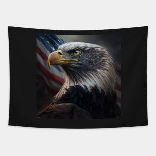 Traditional American Eagle with the Flag Tapestry