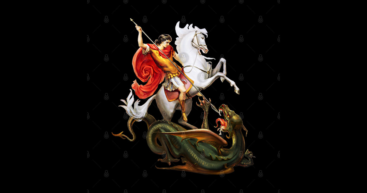 St. George and the Dragon England Catholic Saints Pray - St George ...