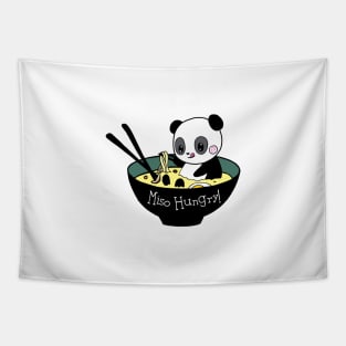 Miso Hungry Panda Tapestry