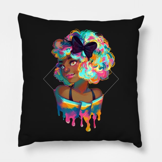 Rainbow Pillow by GDBee