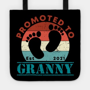 Vintage Promoted to Granny 2021 new Grandmother gift Granny Tote