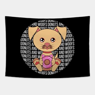 All I Need is donuts and dogs, donuts and dogs, donuts and dogs lover Tapestry