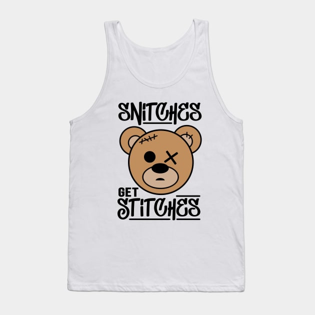 Snitches Get Stitches Teddy Bear | Pullover Hoodie