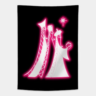 Pink Neon - The Three Kings Tapestry