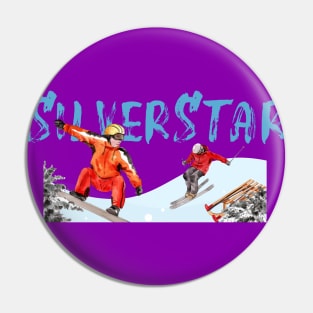 Skiing and snowboarding in SilverStar Pin