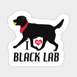 Black Lab Pattern in Purple Black Labs with Hearts Dog Patterns Magnet